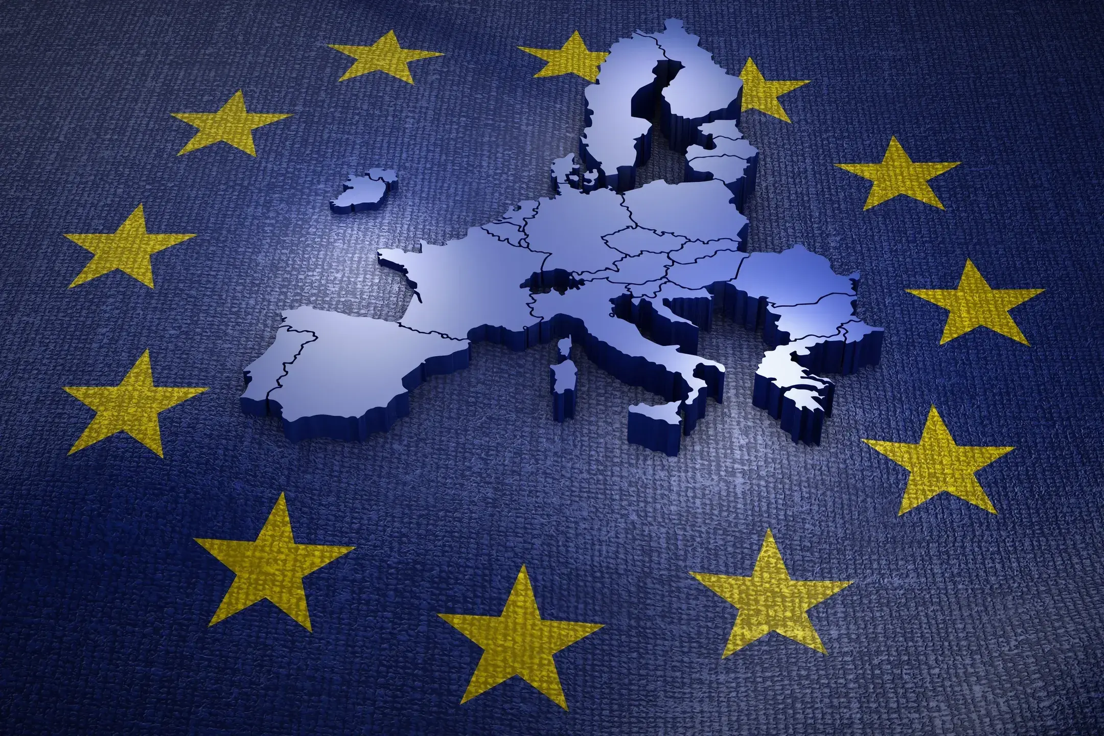 Europe map 3d